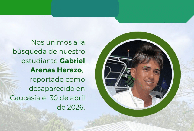 Estudiante de la Universidad de Antioquia se encuentra desaparecido en Caucasia