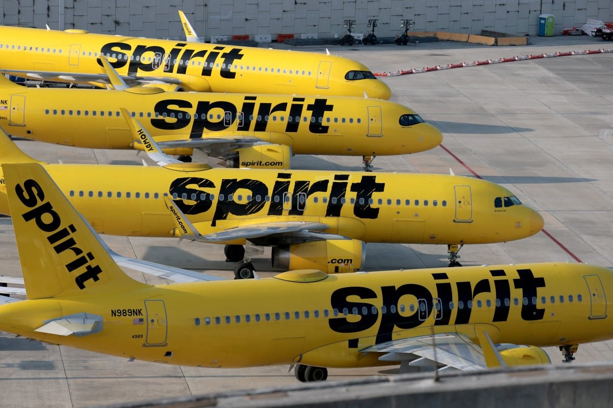 Aerolínea estadounidense Spirit Airlines canceló todos sus vuelos por 