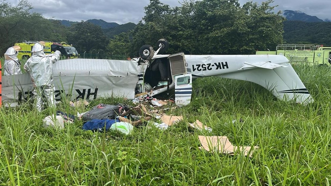 Accidente aéreo durante el despegue deja 4 muertos en Meta
