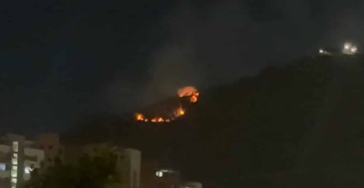 Incendio en el Cerro de las Tres Cruces de Medellín