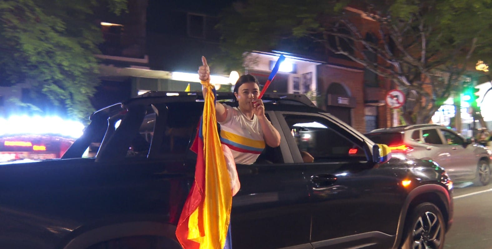 Celebración en Medellín tras la victoria de Abelardo de la Espriella
