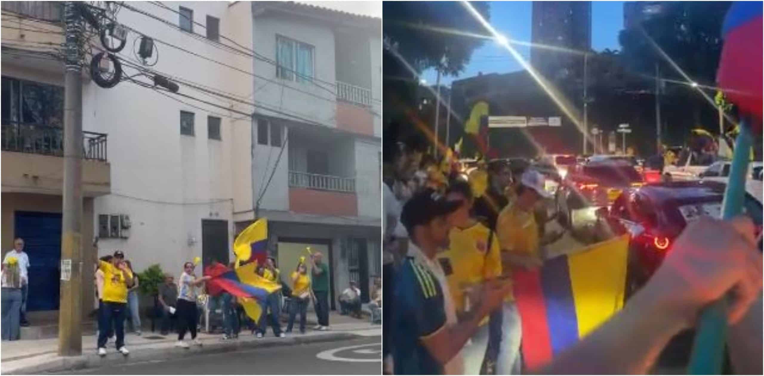 Así es la celebración en balcones y calles por la victoria de Abelardo de la Espriella en las elecciones