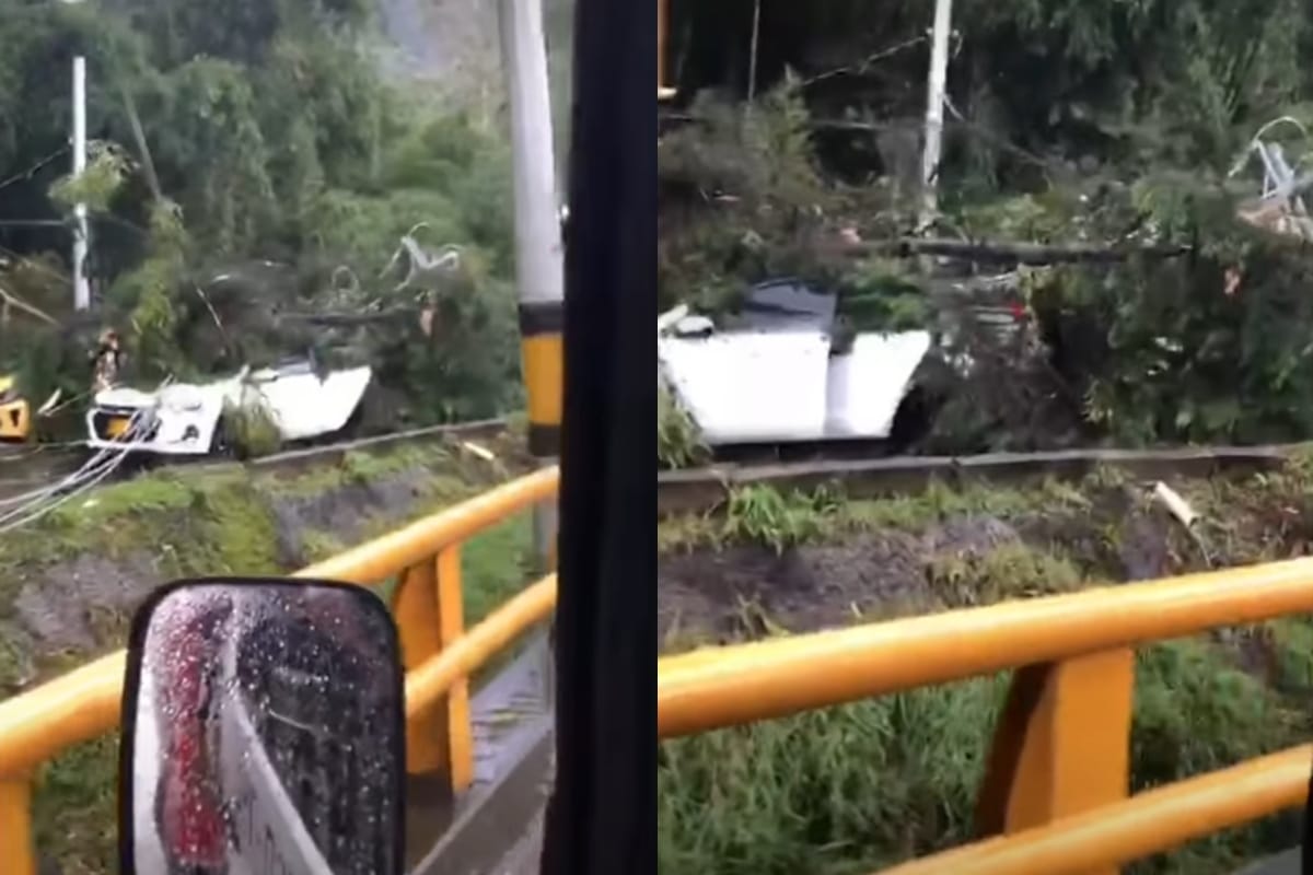 Fuertes lluvias causan caos en la variante Caldas