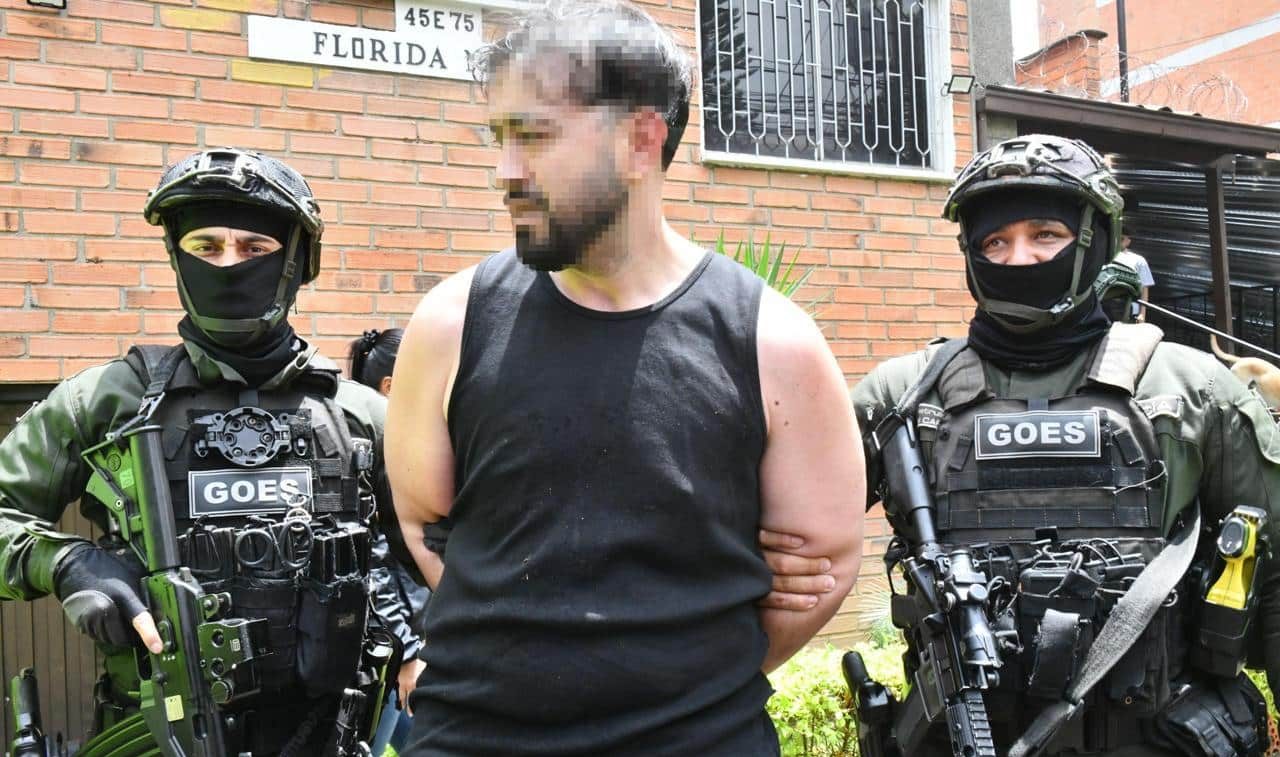 Captura de alias ‘Capo’ en Medellín: un estadounidense buscado por tráfico de armas