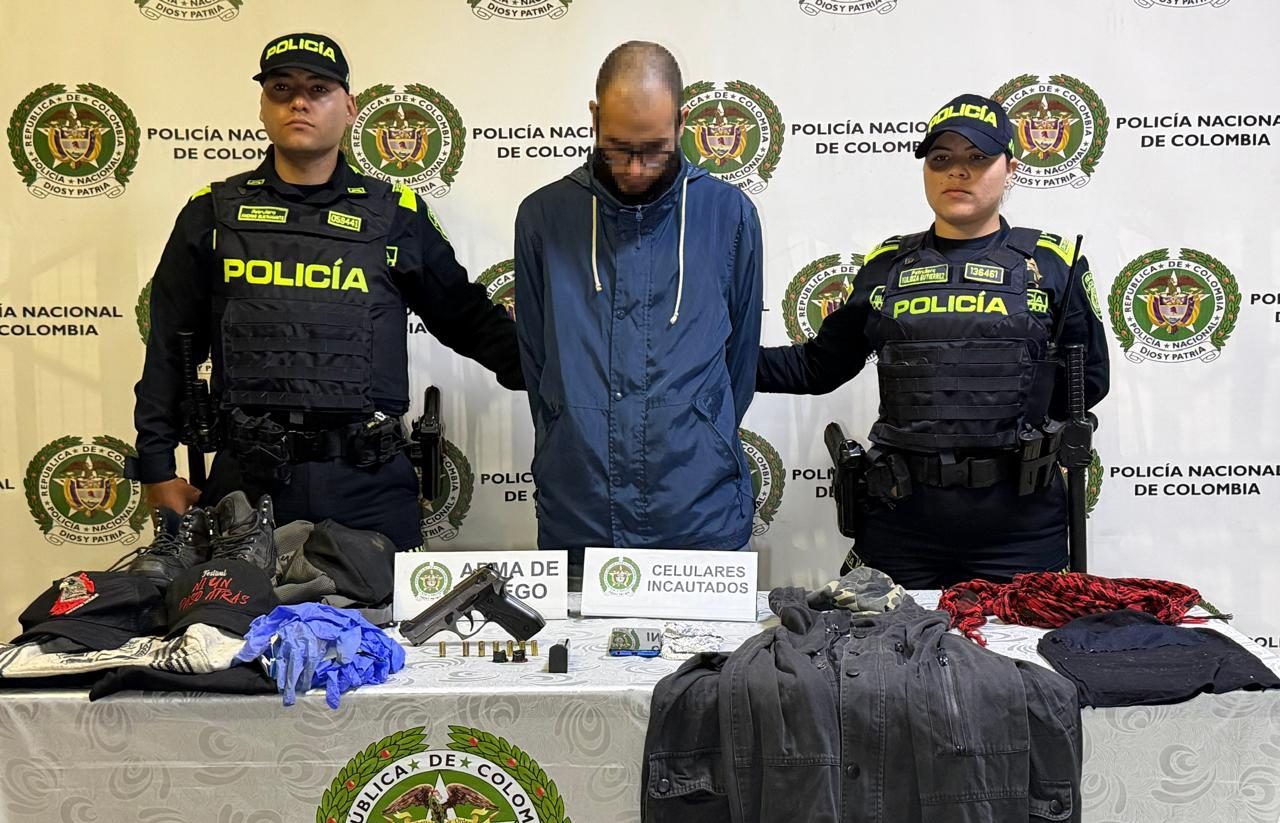 Captura de alias 'Cuervo' tras disparar en disturbios en la Universidad de Antioquia