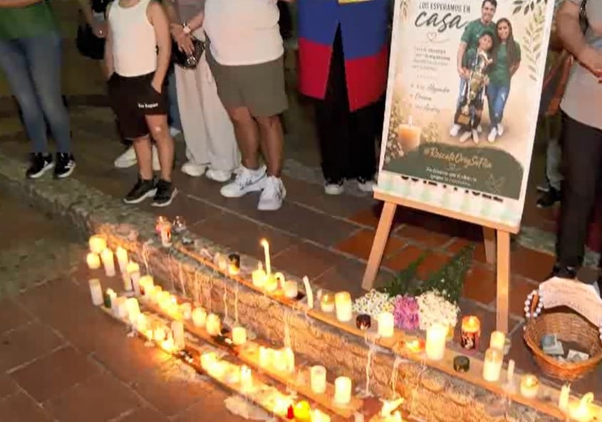 Velatón en Sabaneta por la familia venezolana desaparecida