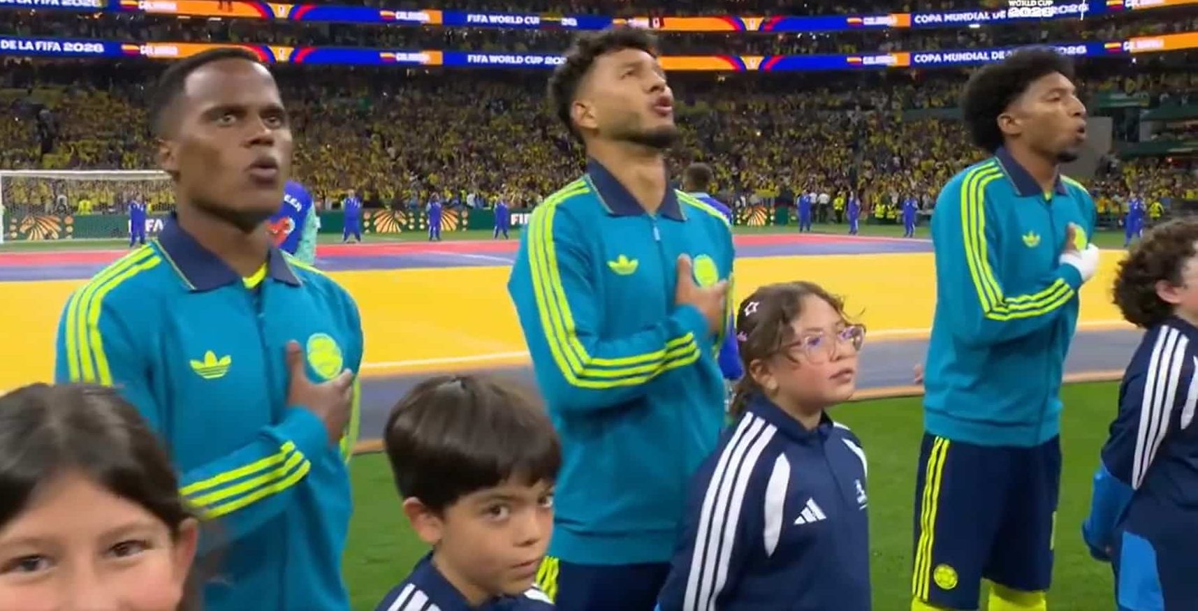¡Conmovedor! Así se escuchó el himno de Colombia en su debut en el Mundial 2026