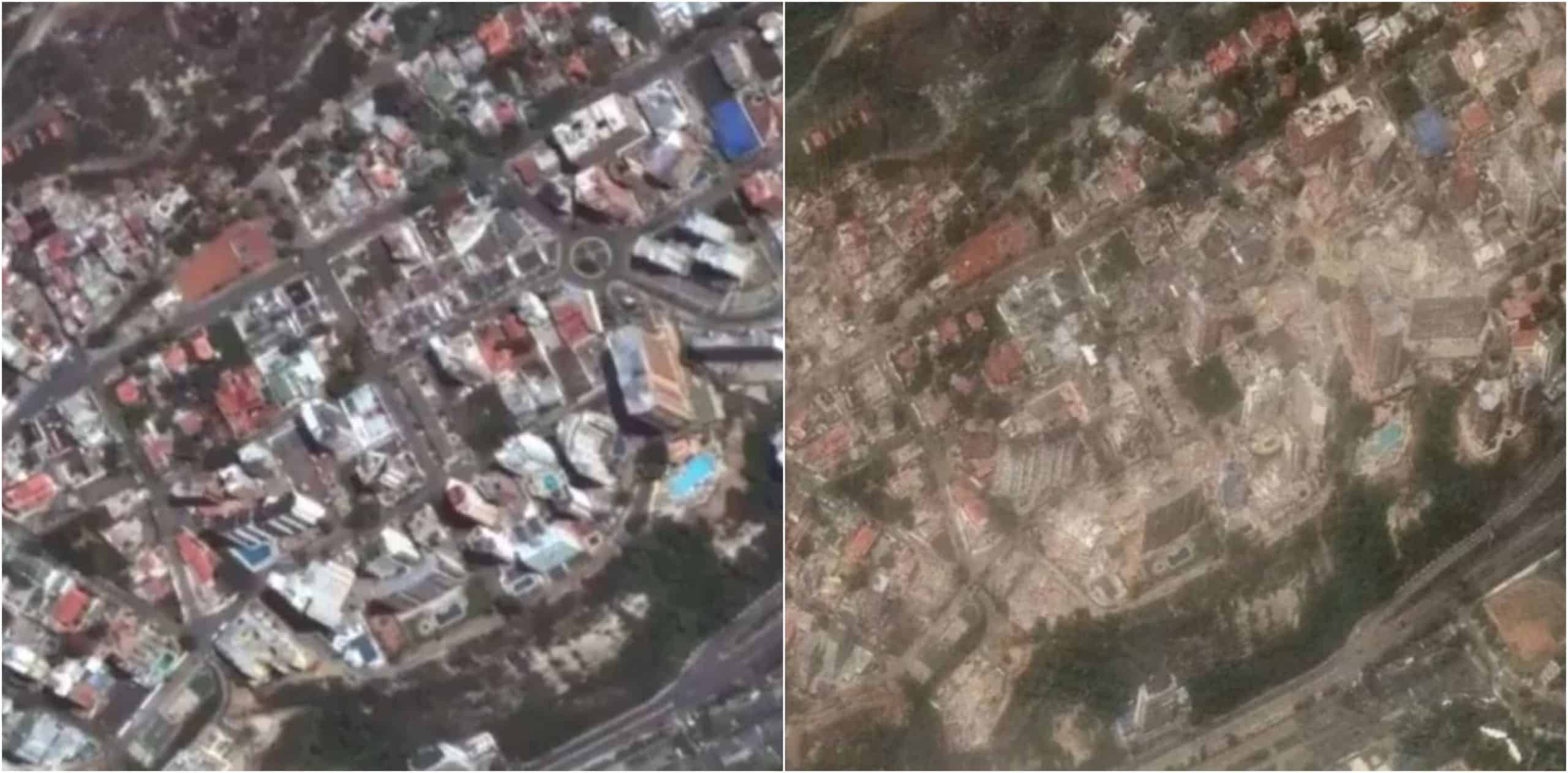 El antes y el ahora de las zonas más afectadas por el terremoto en La Guaira