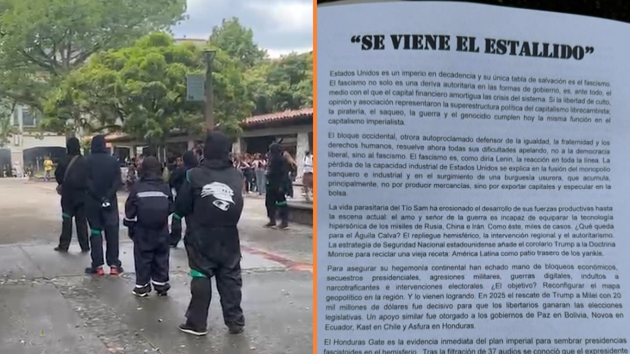 Explosivos, encapuchados y suspensión de clases: aumenta la tensión electoral en universidades de Antioquia y Valle
