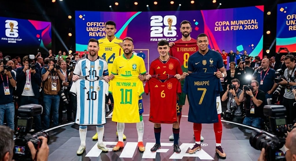 FIFA revela los uniformes de la Selección Colombia para el Mundial 2026