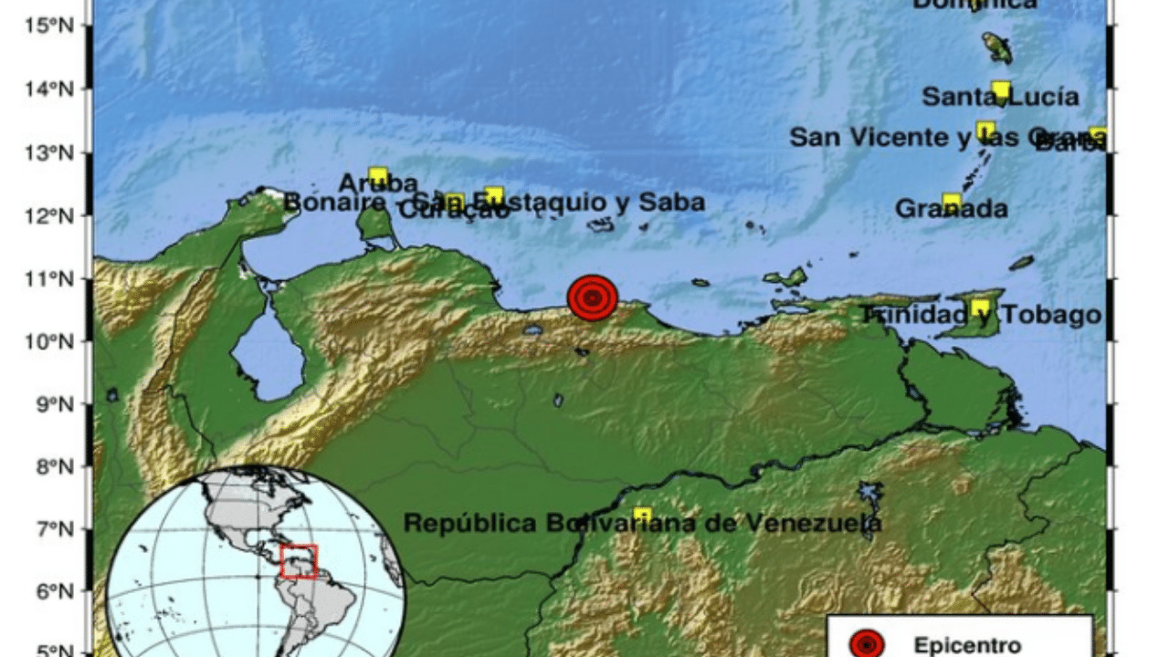 Una fuerte réplica de 5.1 sacude la costa norte de Venezuela