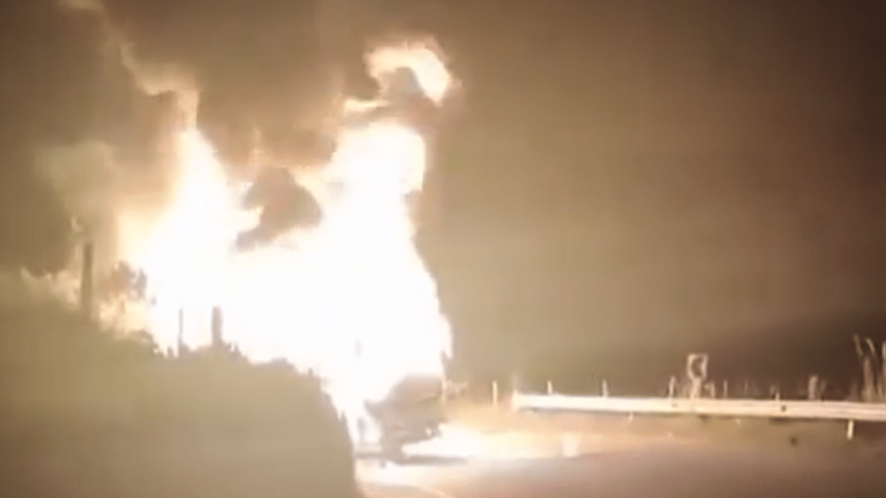 Incendio de bus de pasajeros en Santo Domingo, Antioquia