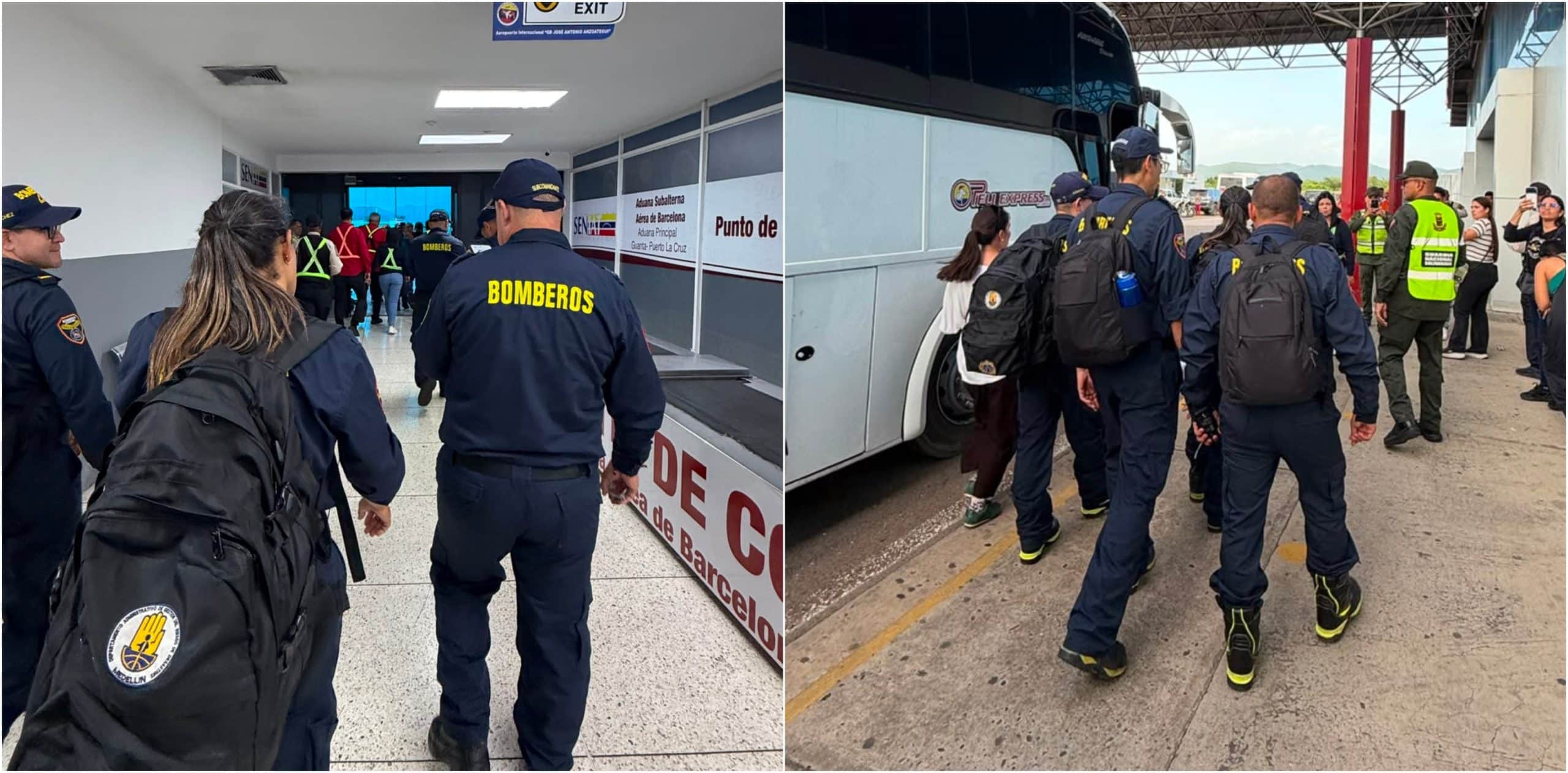 Llegaron los integrantes del Cuerpo Especial de Bomberos de Medellín para apoyar labores humanitarias en Venezuela