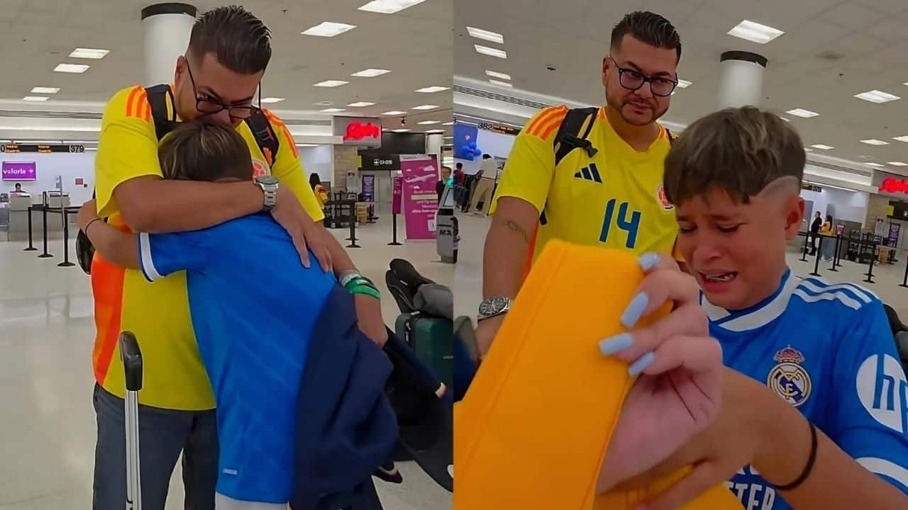 “Te vas al Mundial”: la emotiva sorpresa que hizo llorar a un niño en el aeropuerto