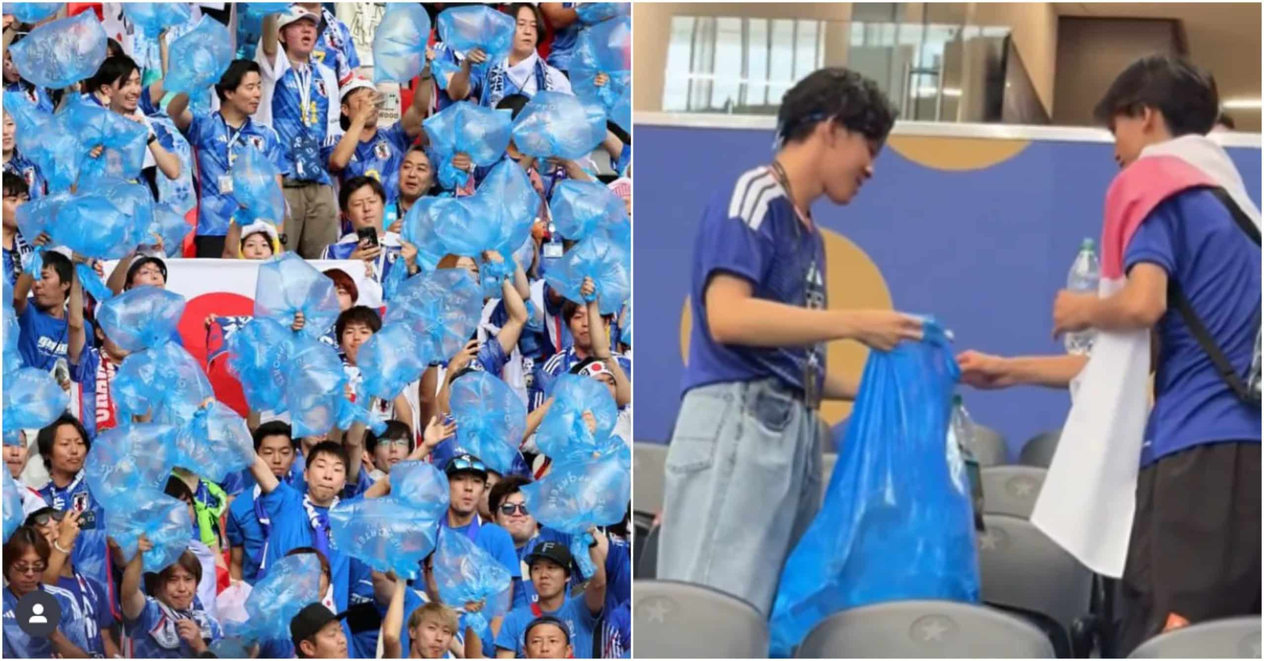 Otra vez los japoneses sorprendieron con su buena cultura tras limpiar el estadio donde jugó su selección