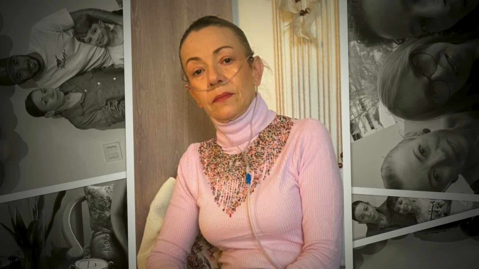 Sonia vive conectada a un tanque de oxígeno y espera un trasplante para volver a respirar