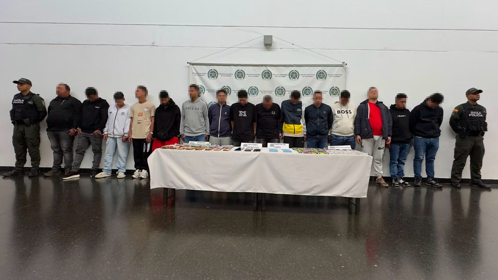 Captura de 15 integrantes del grupo San Pablo en Medellín