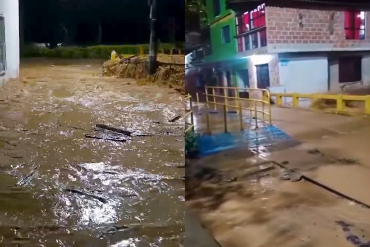 Fuertes lluvias causan emergencias en cuatro municipios de Antioquia