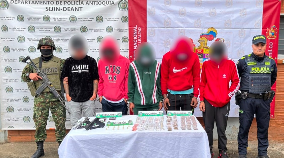 Capturan en Rionegro a integrantes del grupo delincuencial El Mesa