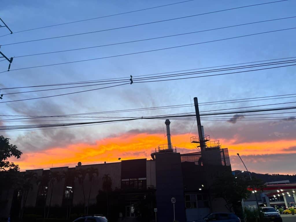 Atardecer en Medellín