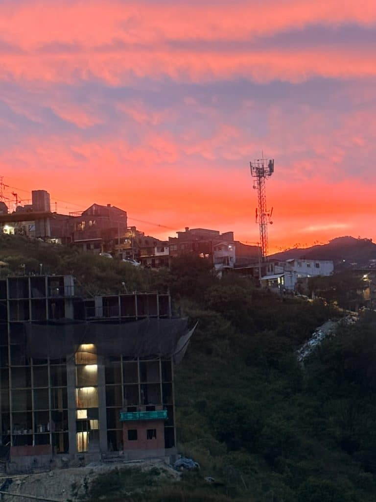 Atardecer en Medellín