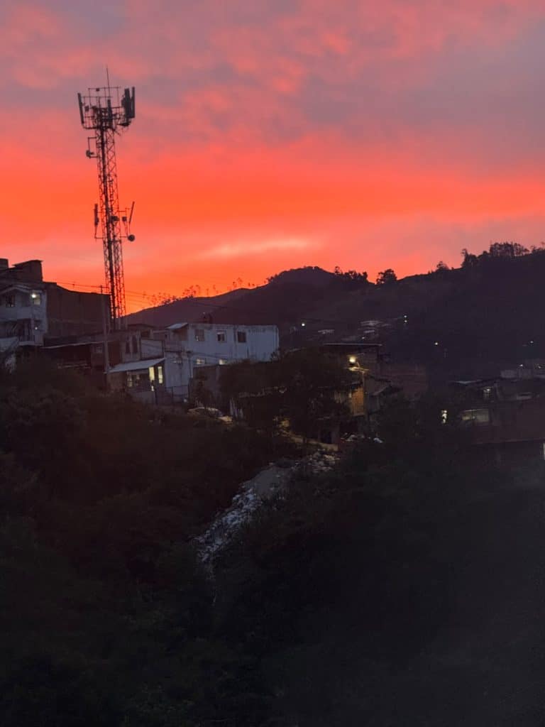 Atardecer en Medellín