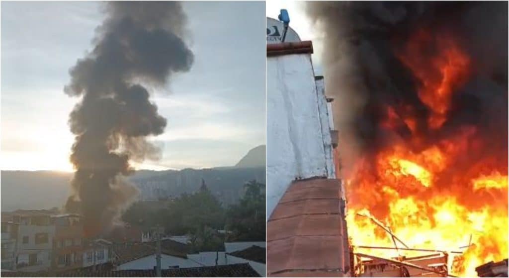 Incendio en vivienda del barrio Antioquia de Medellín