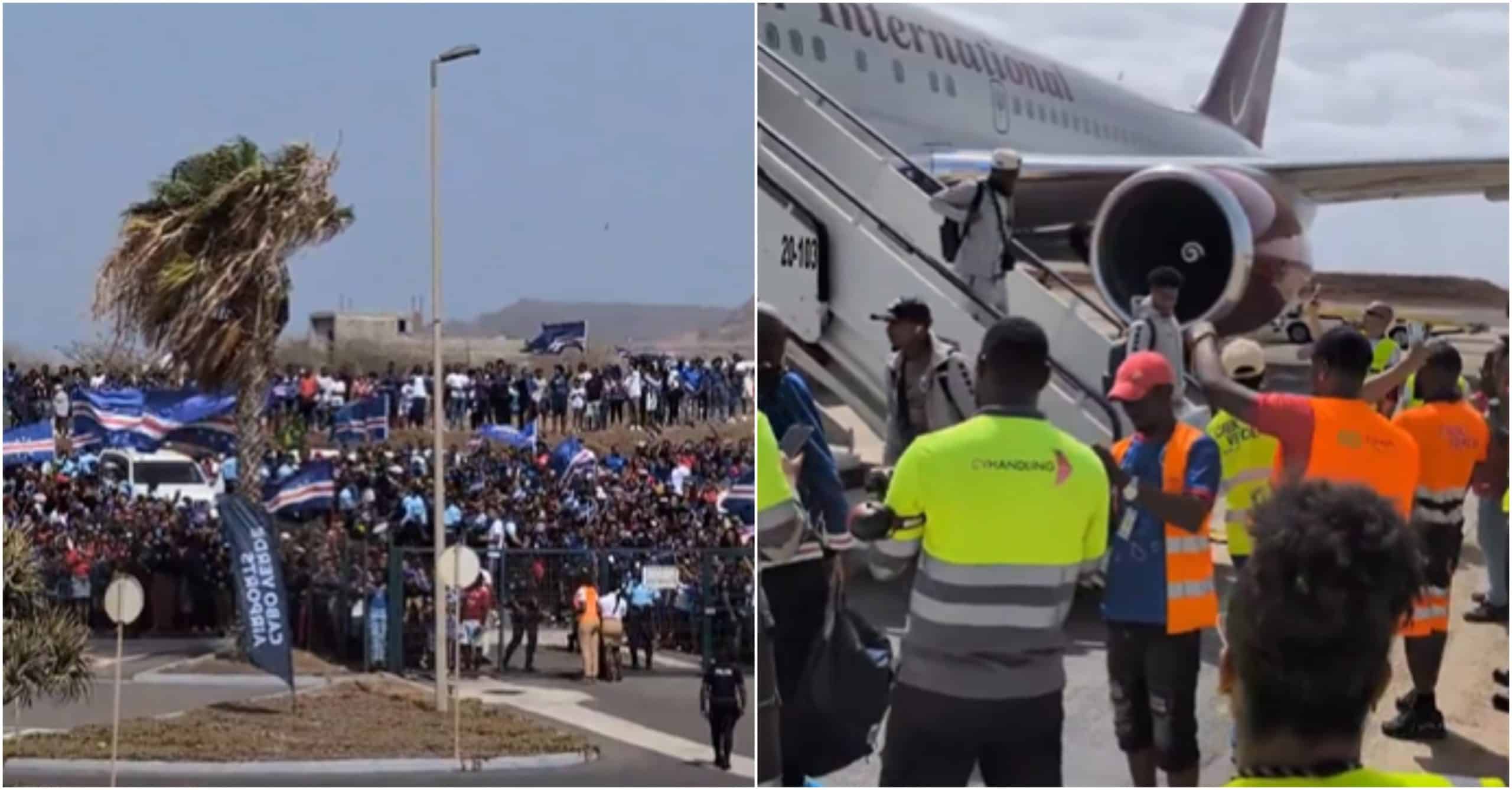 Jugadores de Cabo Verde regresaron a su país tras la buena participación en el Mundial