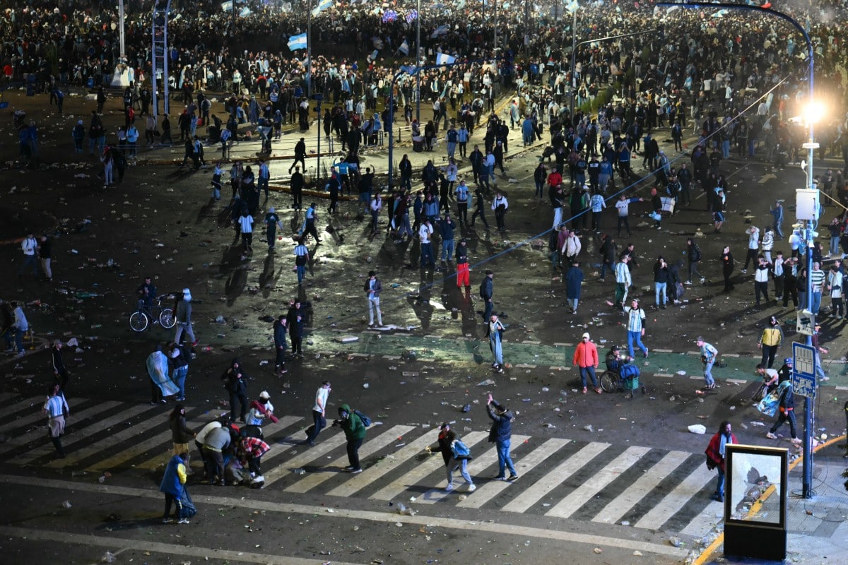 Disturbios en el Obelisco tras la derrota de Argentina en la final del Mundial 2026