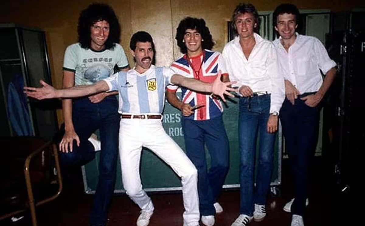 El icónico encuentro entre Maradona y Freddie Mercury en 1981