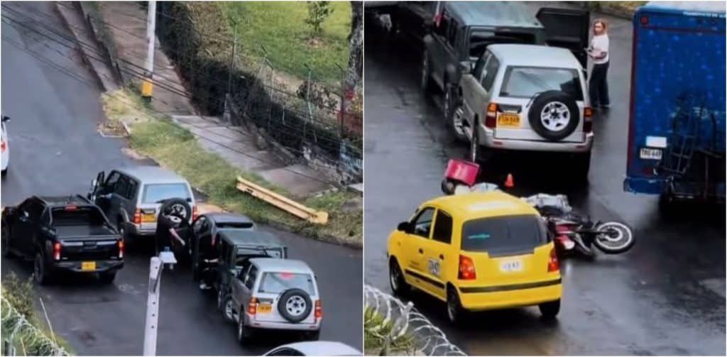 Accidente de tránsito en la loma de Robledo, Medellín