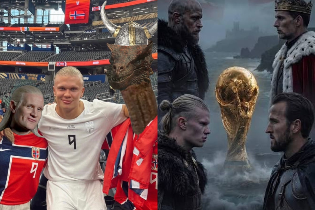 El duelo Noruega vs. Inglaterra se ambienta en redes con una batalla de creatividad entre hinchas