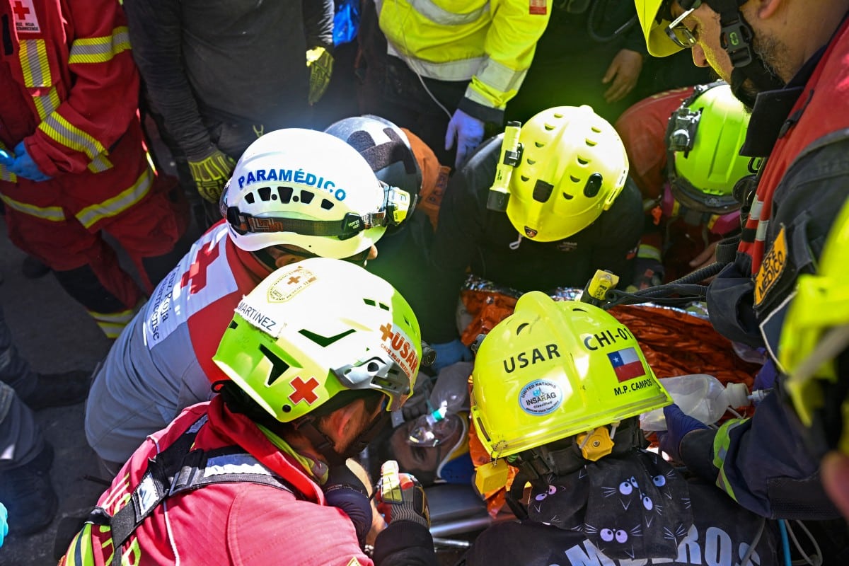 Rescate de Hernán Gil tras el terremoto en Venezuela