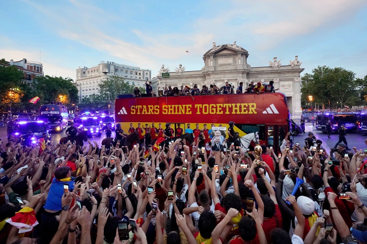 Celebración del triunfo de España en el Mundial 2026