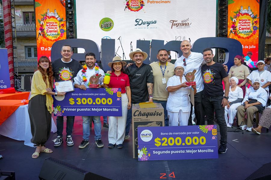 Ganadores del concurso de morcilla y empanada tradicional