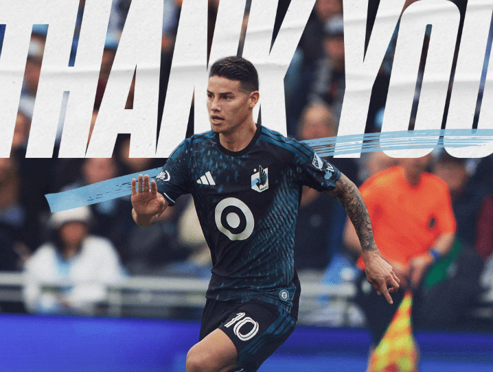Minnesota United se despide de James Rodríguez con un "gracias por todo"
