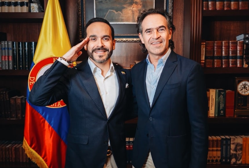 Reunión entre el presidente electo y el alcalde de Medellín