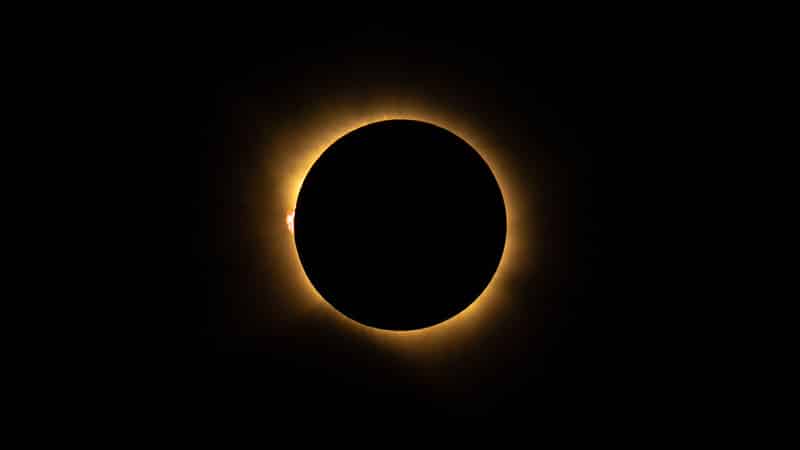 Momento culminante del eclipse