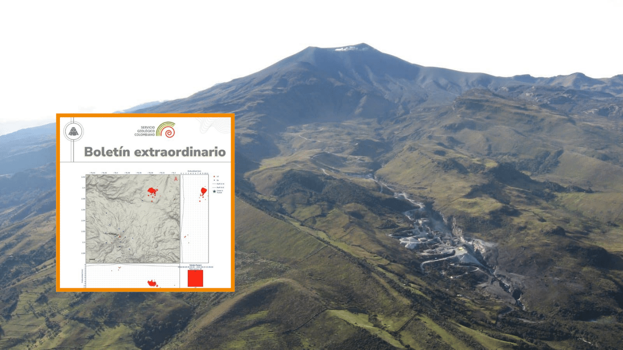 Alerta en el volcán Puracé por repentino incremento de sismos: van más de 50 en menos de un día