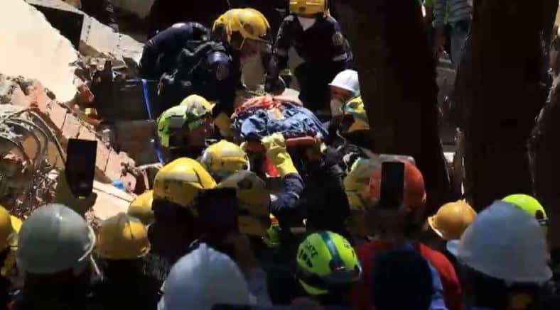 Así fue el milagroso rescate de Diana Troncoso en Cali: su padre la esperaba frente a los escombros