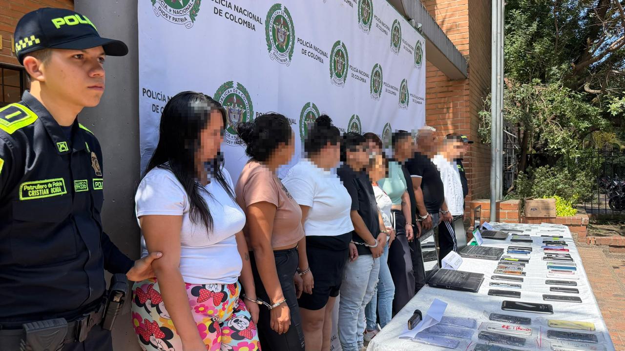 Capturan a nueve personas de la banda 'Las Pirañas' en el metro de Medellín