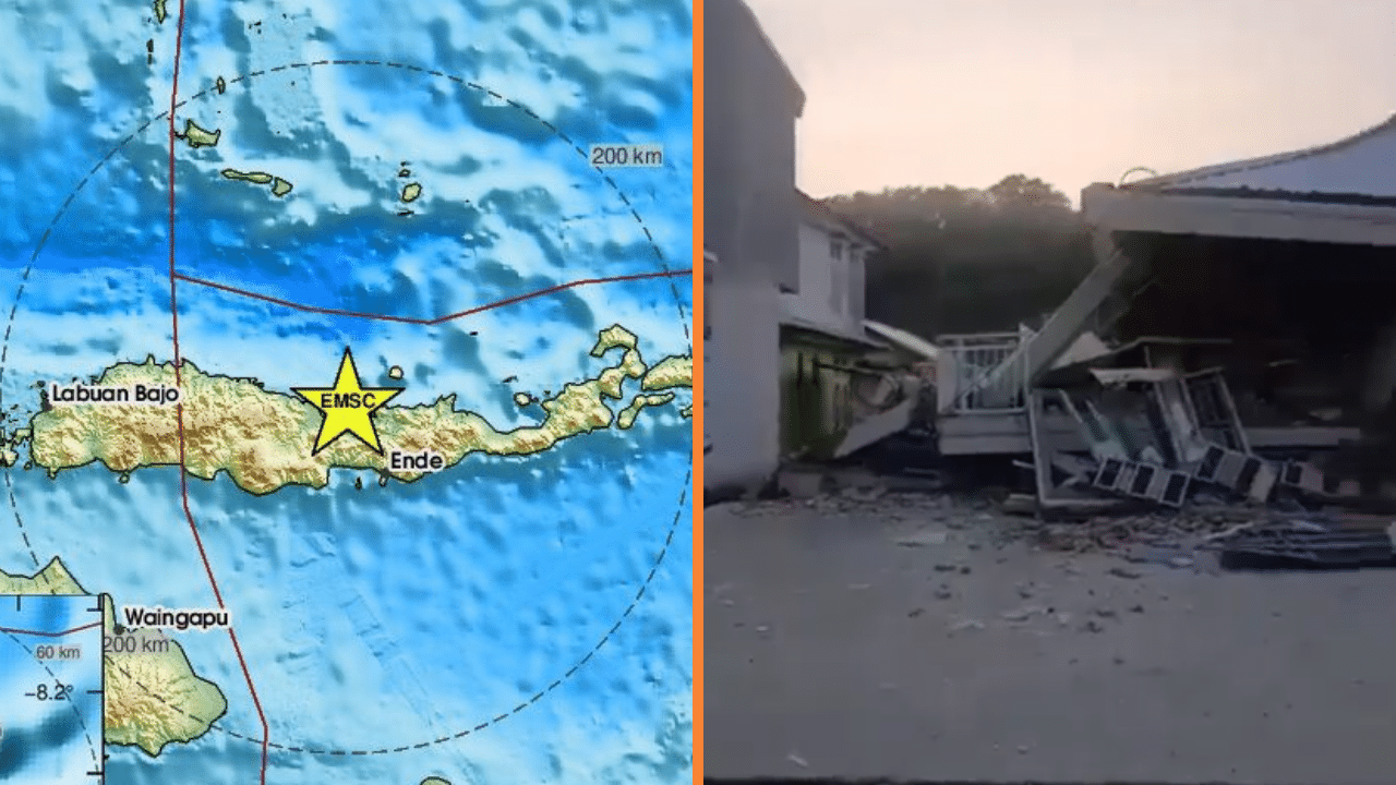 Terremoto de 7,7 grados sacude Flores, Indonesia, generando alerta de tsunami