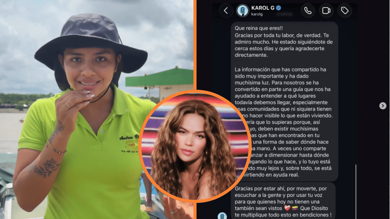 Karol G destacó la labor de la influencer Andrea Rico para visibilizar a las comunidades afectadas por el terremoto