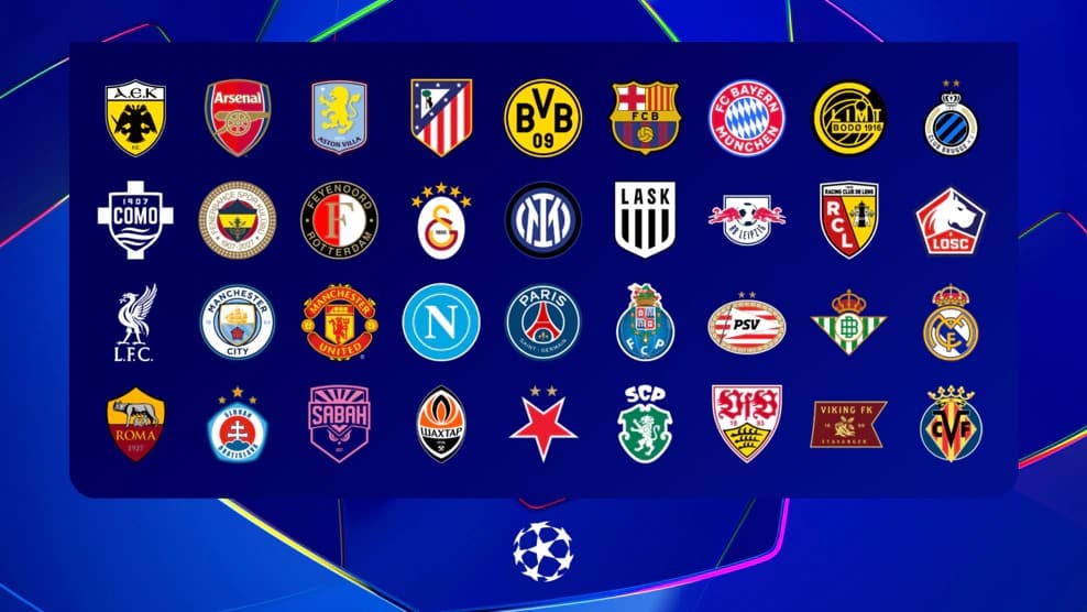 Se sorteó la fase de liga de la UEFA Champions League y estos son los mejores partidos