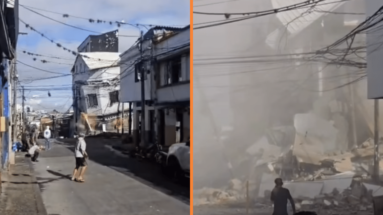 VIDEO | Edificio se desplomó en Pereira luego de una semana del terremoto