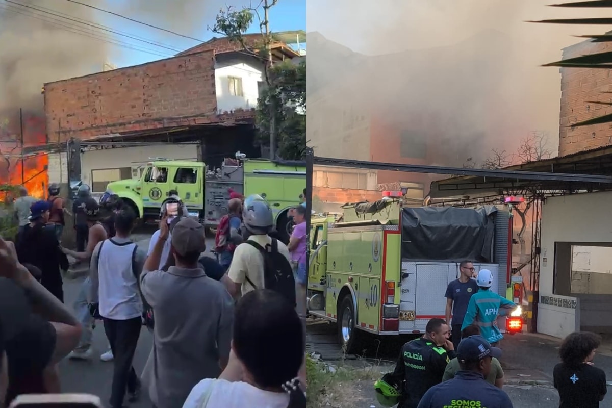 Controlan incendio estructural en el barrio Manila de Medellín
