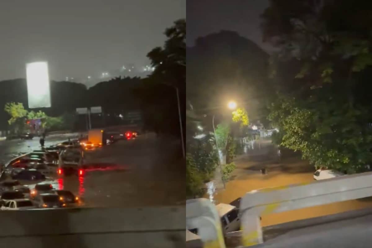 Inundaciones en Caracas por fuertes lluvias