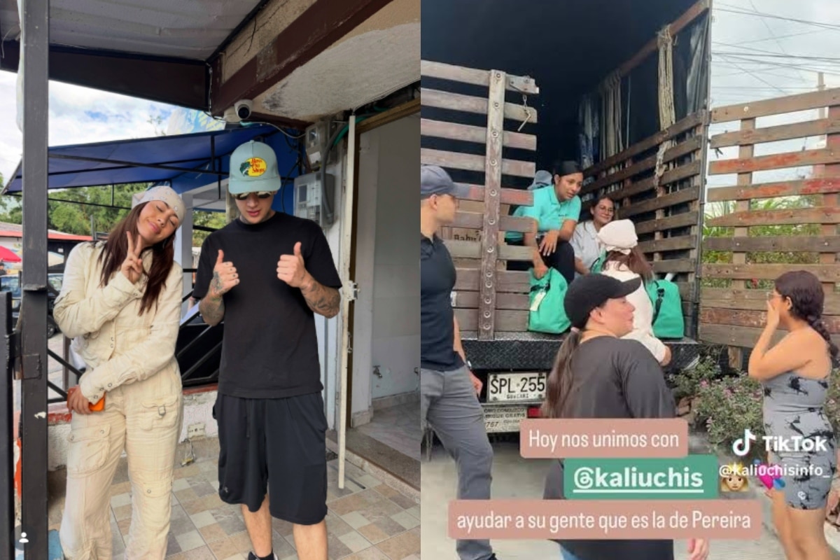 Kali Uchis estuvo entregando ayudas a los afectados del terremoto en Pereira