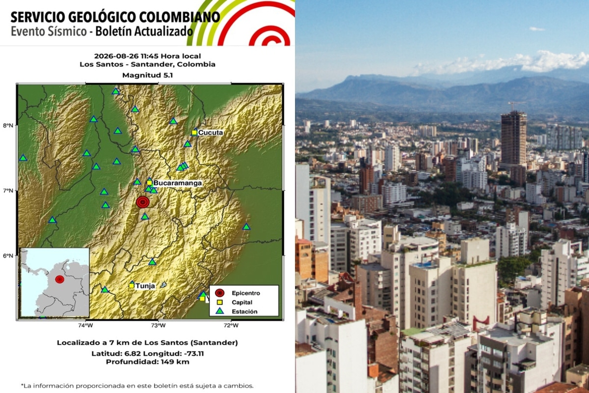 ¿Qué es el Nido Sísmico de Bucaramanga donde ocurrió el sismo de este miércoles 26 de agosto?