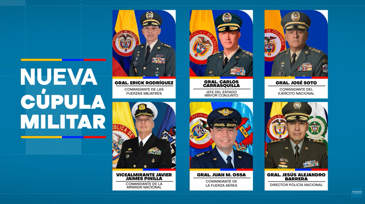 Así es la nueva cúpula militar de Colombia: estos son los perfiles de los altos mandos